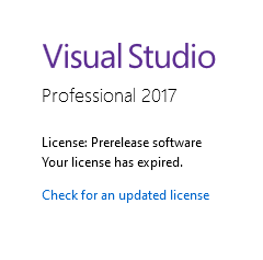 Visual Studio 2017 can't apply a license key | Microsoft Community Hub
