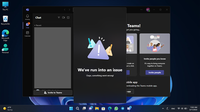 Chat app while crashing