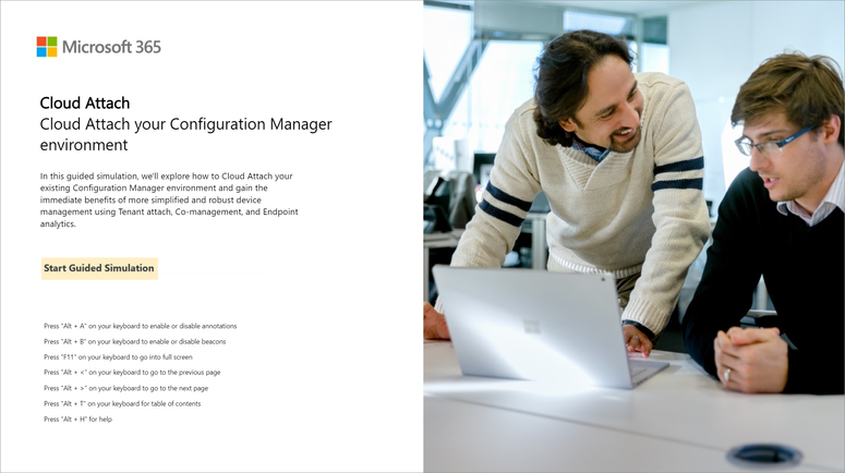 Launch an interactive guide to learn how to cloud attach