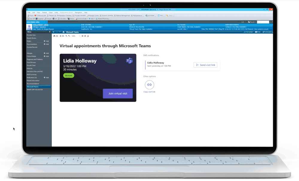 Teams EHR coonector for Cerner.gif