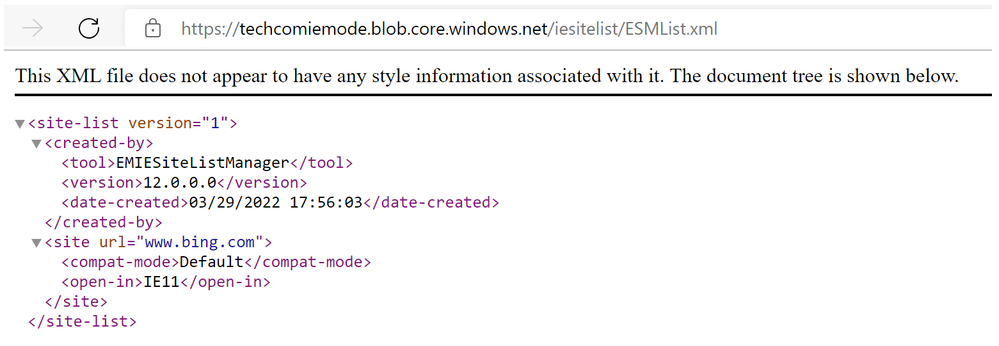 XML URL EML List