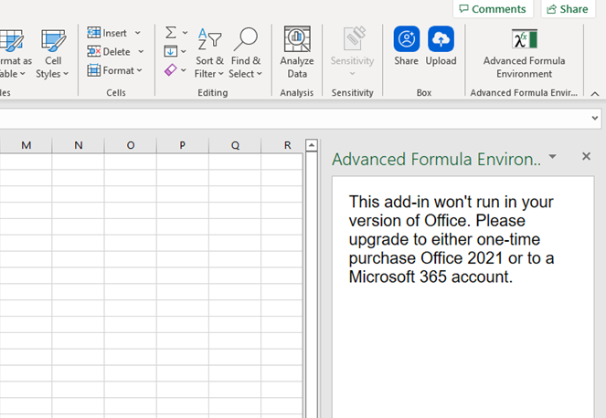 Advanced formula environment | Microsoft Community Hub