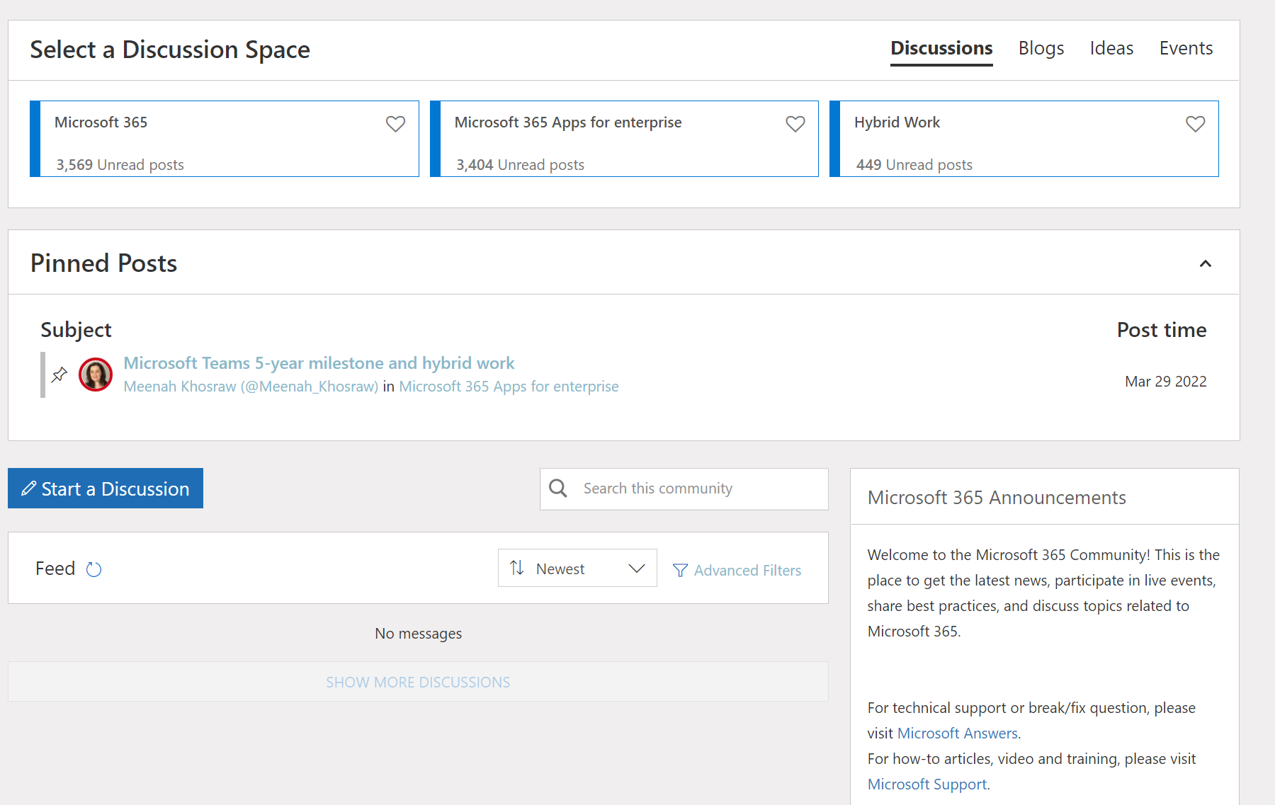 MICROSOFT SUPPORT FORUM intelligence overview