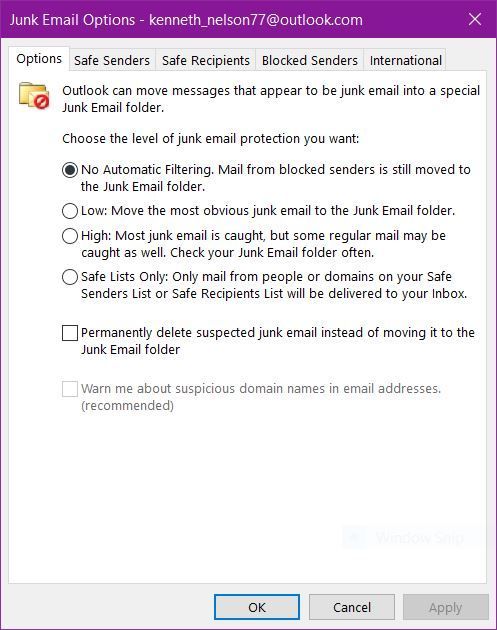 Image Result For Empty Junk Mail Folder Microsoft Community