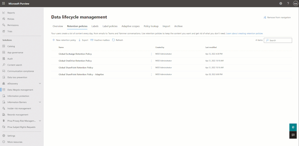 The new policy lookup tool is a very useful resource to determine whether a policy has been applied to a location or not.