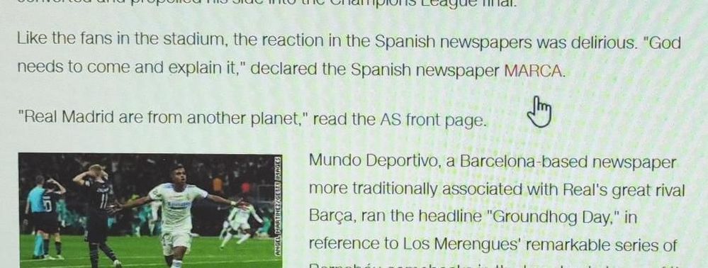 Mouse pointer below real position on link