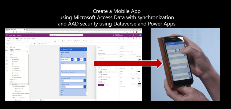 Figure 3 Taking your Access Data Mobile