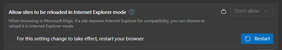 If your policy changed the effective setting, restart is required.