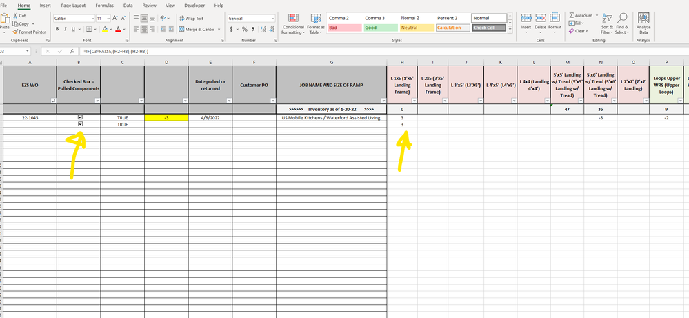 Excel Screenshot using checkmark to make cell positive or negative.png