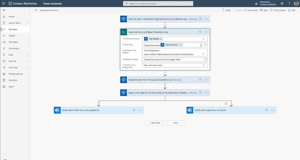 Creating Power Automate Flow