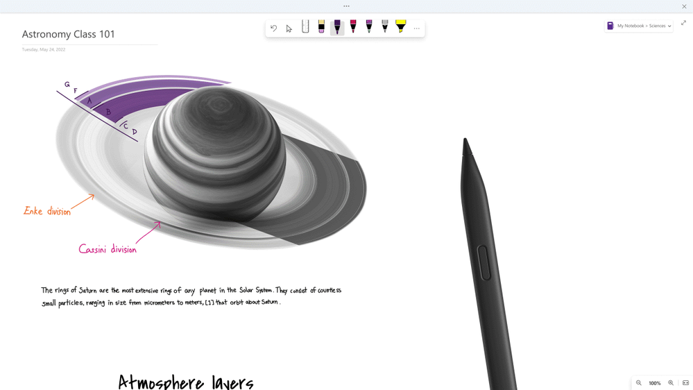 demo of pen focused mode