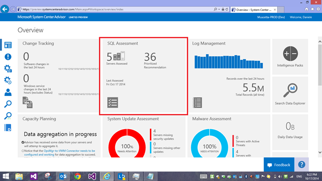 New SQL Server Assessment Intelligence Pack in Operational Insights ...