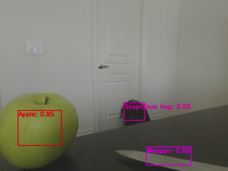 A sample output of the video stream.
