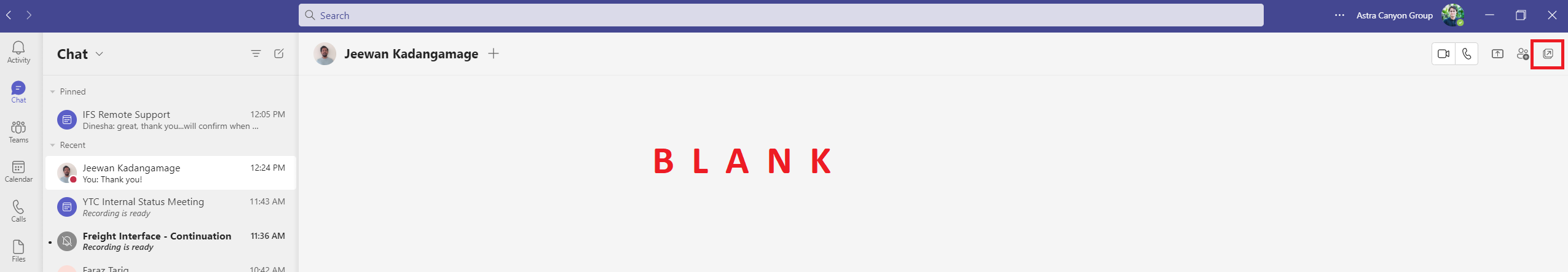 microsoft teams can t see chat