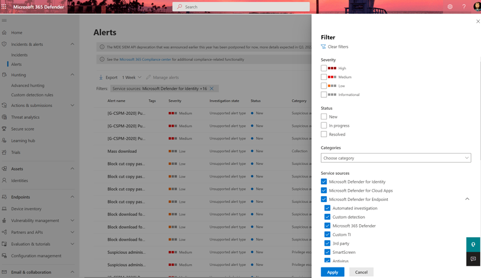 Image 6: Alert filters