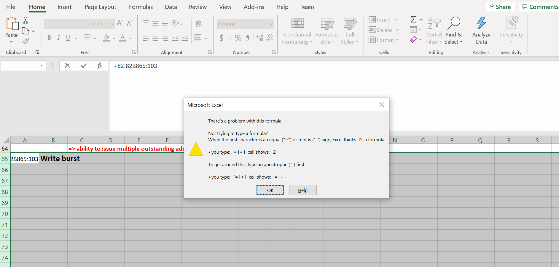 Excel formular error | Microsoft Community Hub