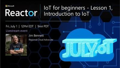 IoT for Beginners Reactor stream logo