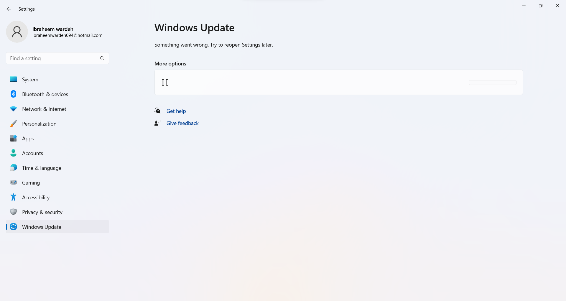 Problem with windows update | Microsoft Community Hub