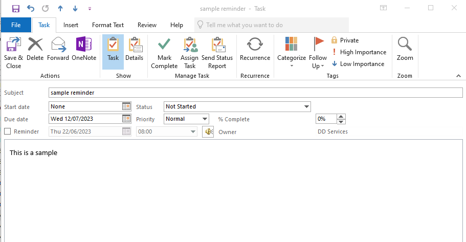 Lost Task Reminders after Export/Import | Microsoft Community Hub