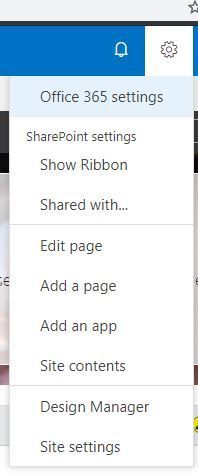 SharePoint Online Settings menu change? | Microsoft Community Hub