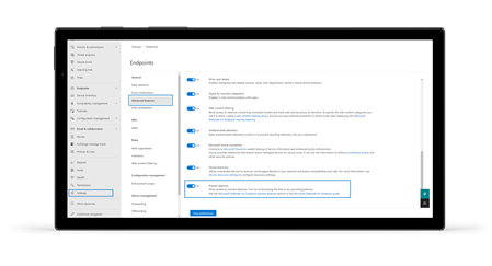 Figure 1: Start using the Preview of Microsoft Defender for Business servers by switching on Preview Features and onboarding servers.