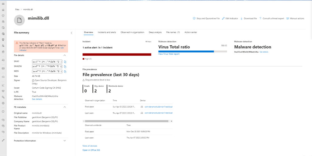 See all file information in one place