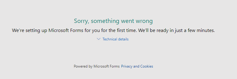 Microsoft Forms link not opening | Microsoft Community Hub
