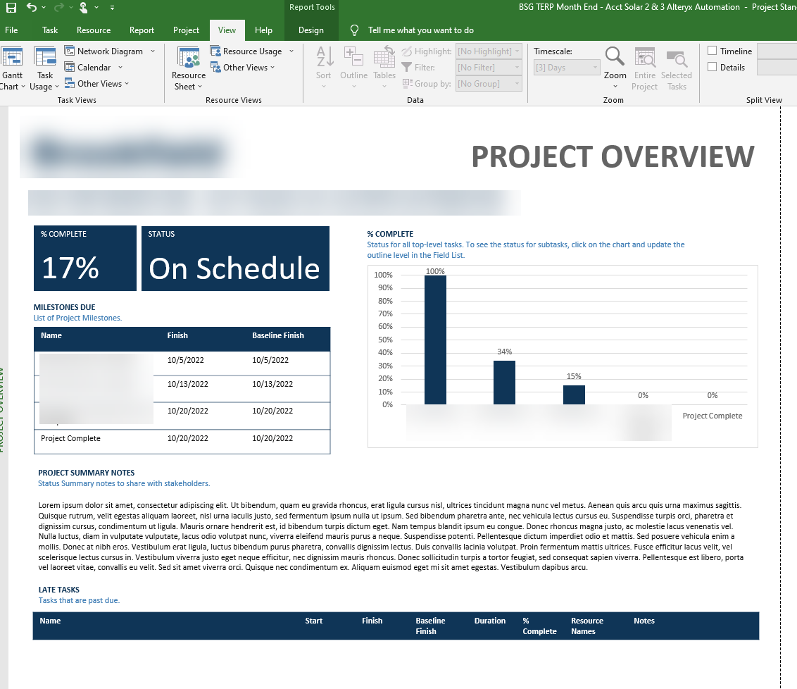 MS Project report cut off | Microsoft Community Hub