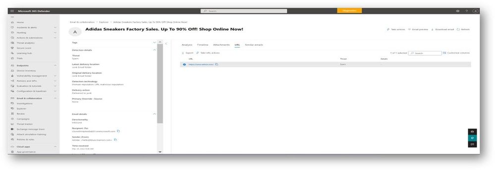 Figure 3: New Tenant Allow Block List integration
