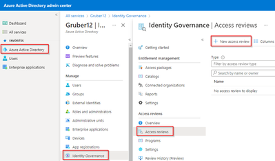 How to setup access review