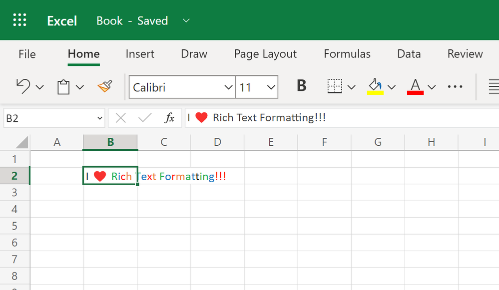 Edit rich text