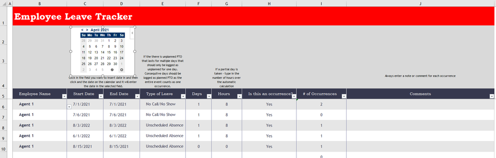Tab = Attendance Tracker