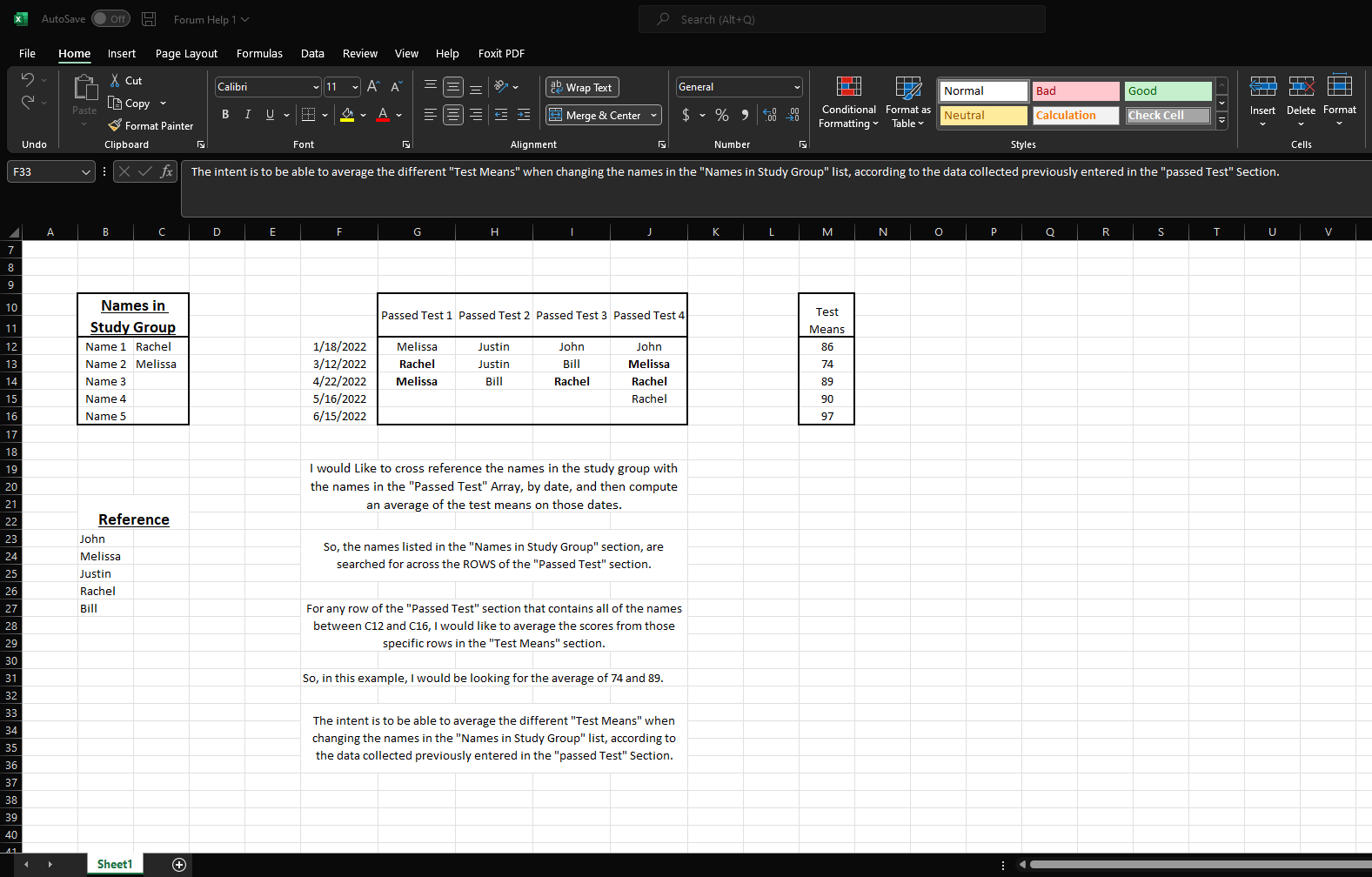Rather Complicated Array Analysis | Microsoft Community Hub