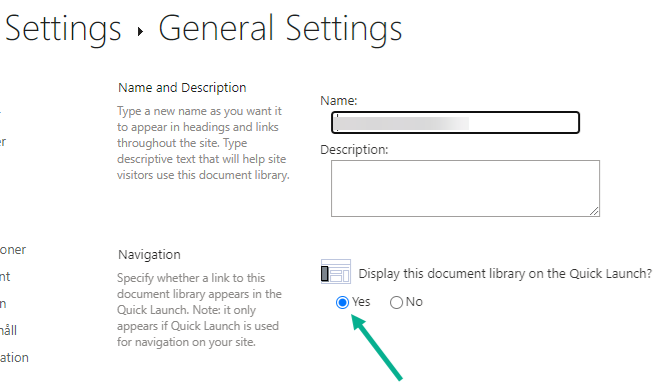 Display Document Library on Quick Launch on multiple sites - Powershell ...