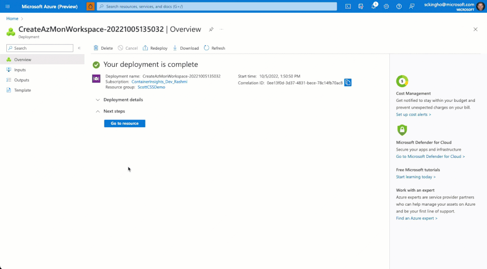 Configure your cluster and setup Azure Managed Grafana