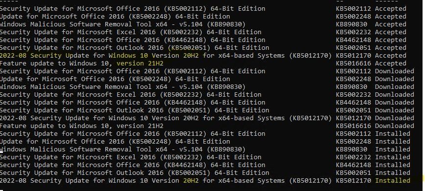 Windows Update - Feature 21H2 | Microsoft Community Hub