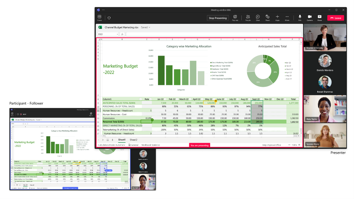 Now in public preview: Collaborate in Teams meetings with Excel Live ...