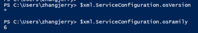 Example expression for osFamily/osVersion