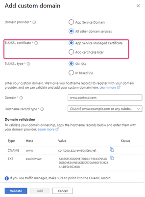 Add a Custom Domain with a Managed Certificate