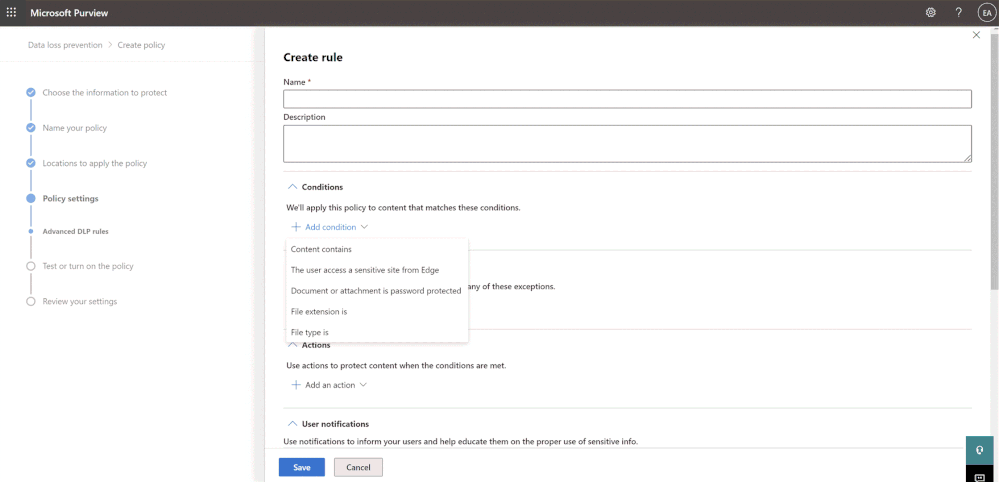 Figure 5: Support for password protected and encrypted files