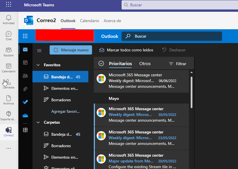 Teams web client