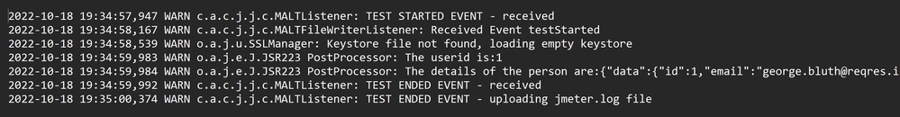 Azure Load Testing Log