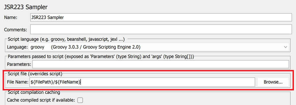parametrized File path and File Name