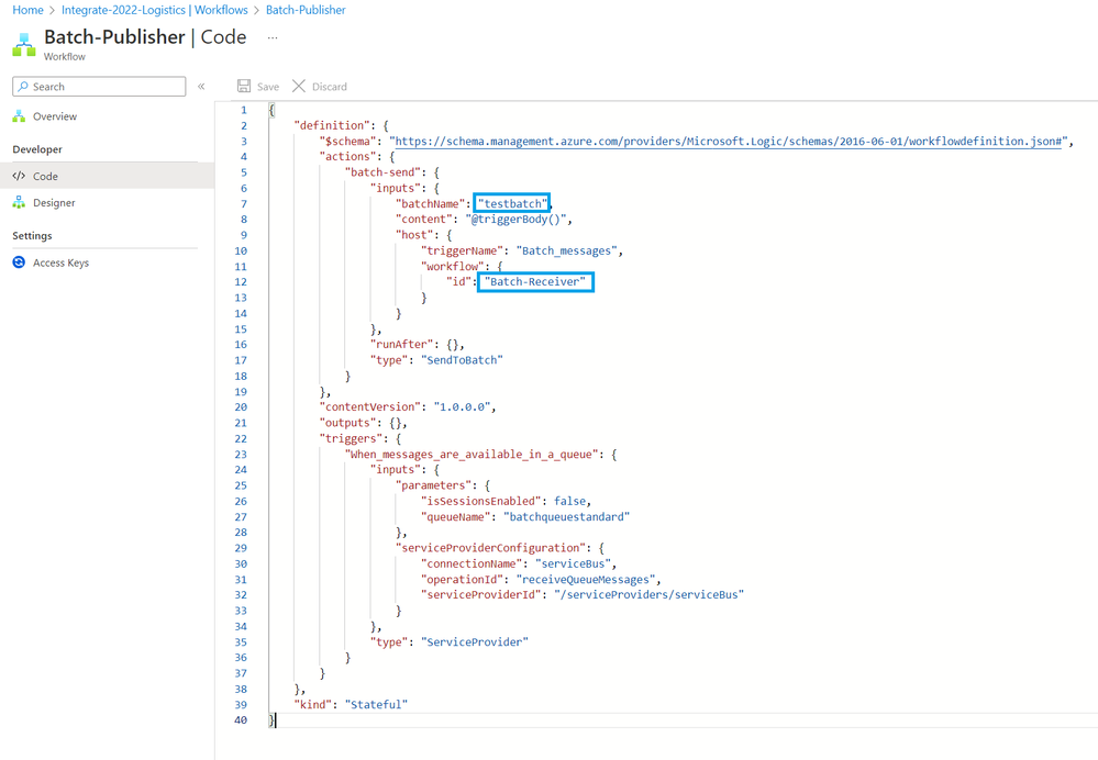 Logic App Publisher (Code View)
