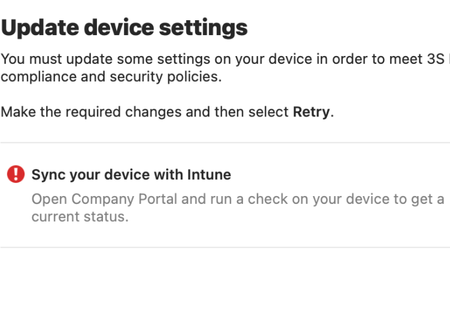 Sync your device with Intune issue, mac, not compliant | Microsoft ...