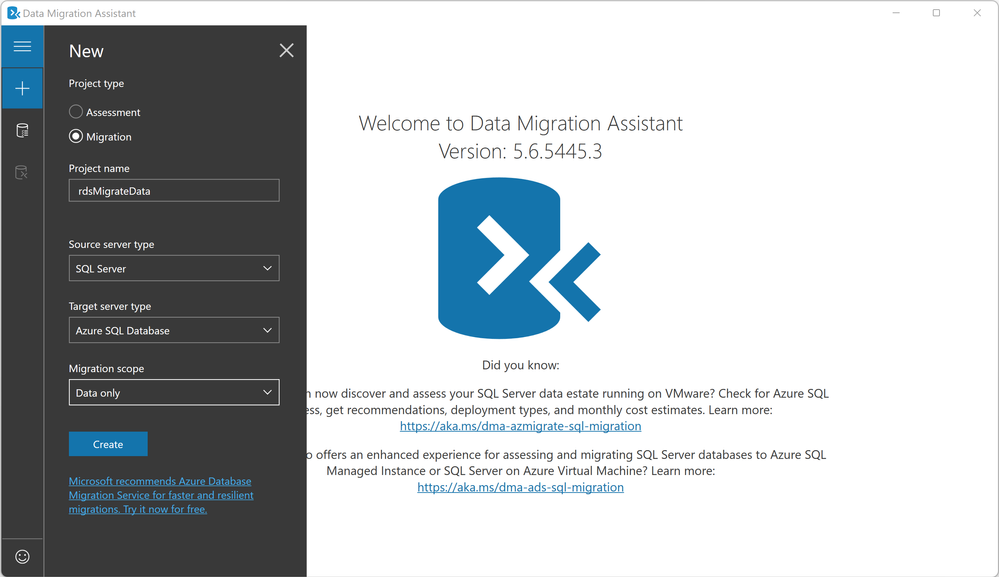 New Migration project (Data)