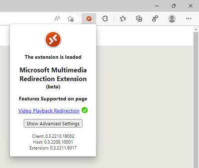 Multimedia Redirection Plugin Screenshot