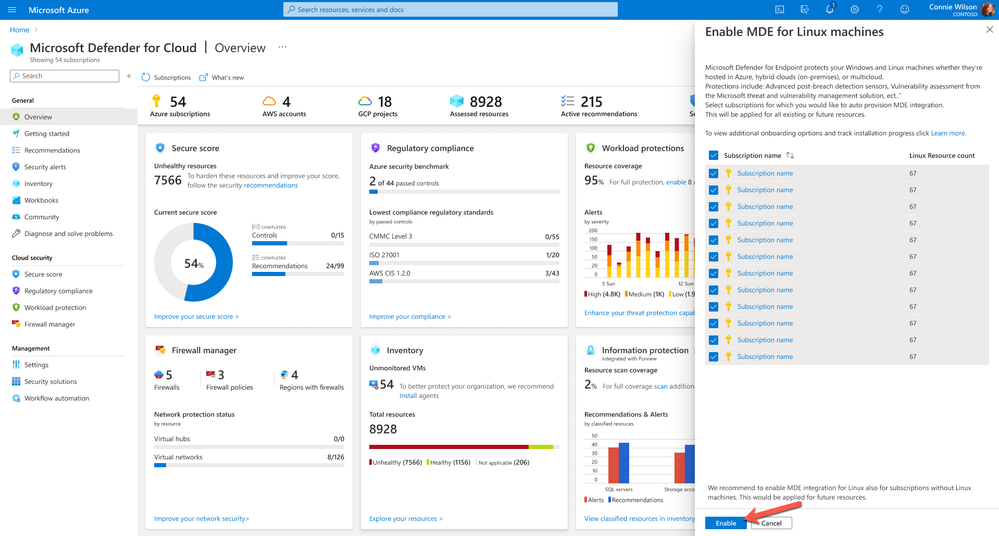 Enable Defender for Endpoint integration for Linux machines at scale