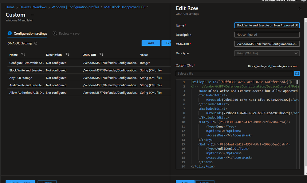 Block Access XML