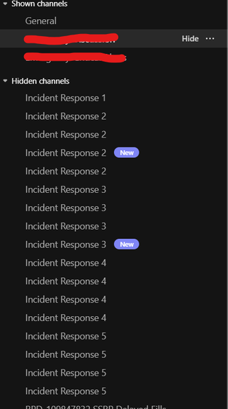 Desktop client-wrong channel names